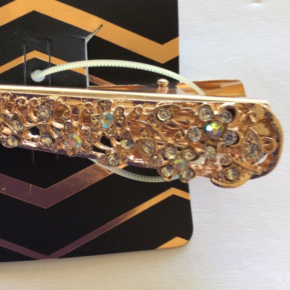 CAPELLI ROSE GOLD EMBELLISHED HAIR CLIP NWT - Picture 3 of 4